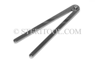 #11110 - 7"(175mm) Pin Style Stainless Steel Spanner Wrench. pin, wrench, c spanner, stainless steel, collar, bushing